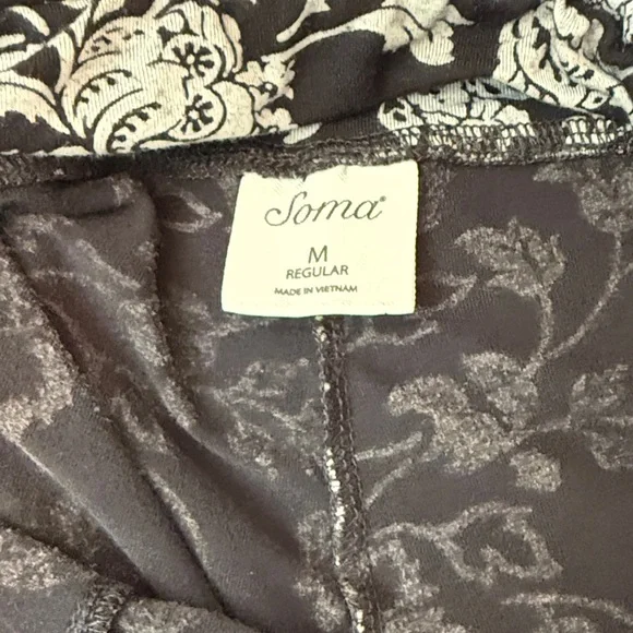 Soma Black & White Floral Pajama Set - Picture 8 of 8